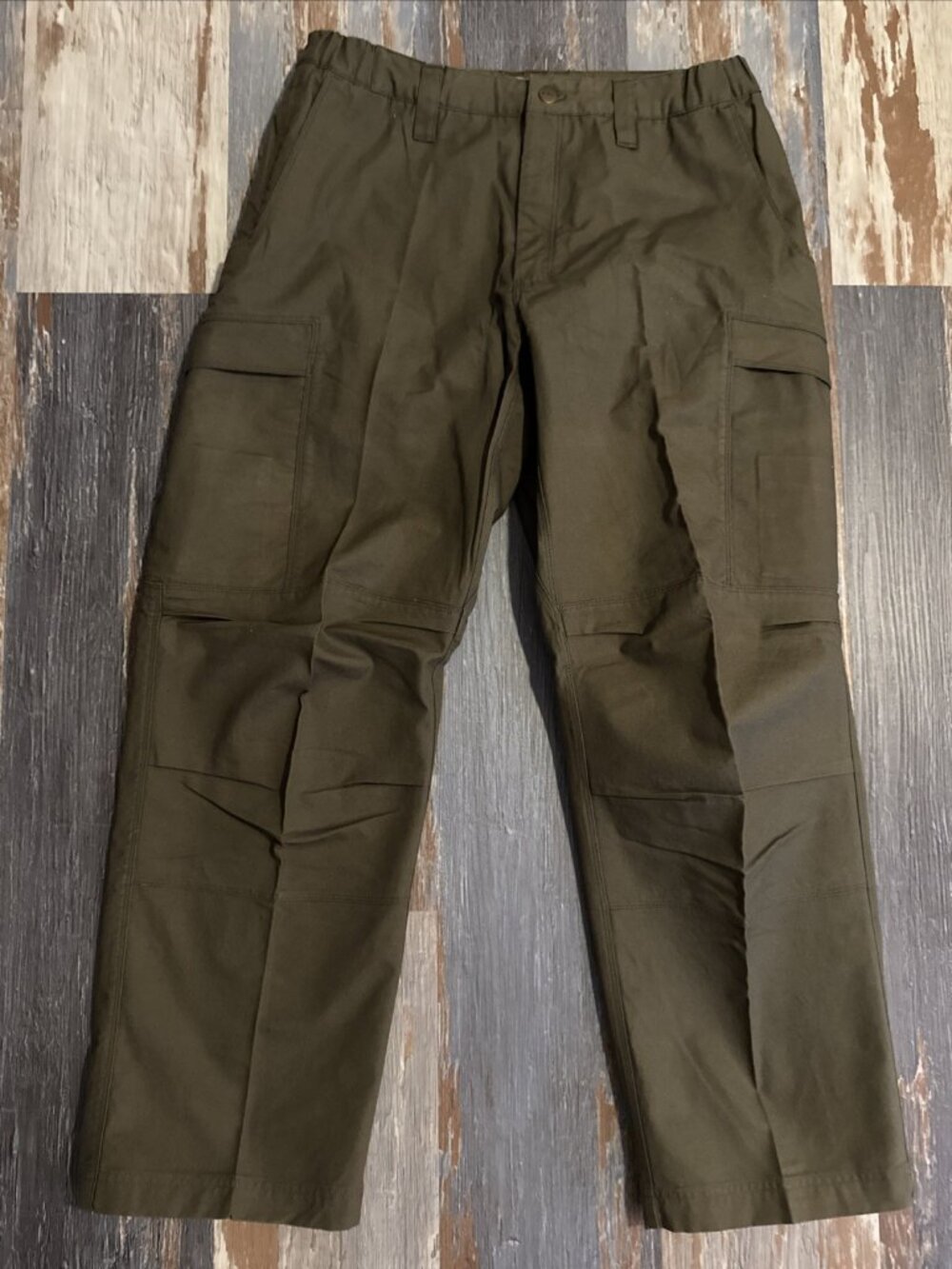 Vertx Mens Cargo Tactical Pants Army Green Canvas Stretch 34x30 Relaxed NWOT